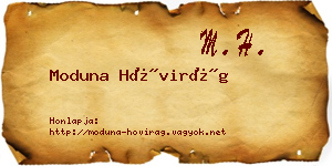 Moduna Hóvirág névjegykártya